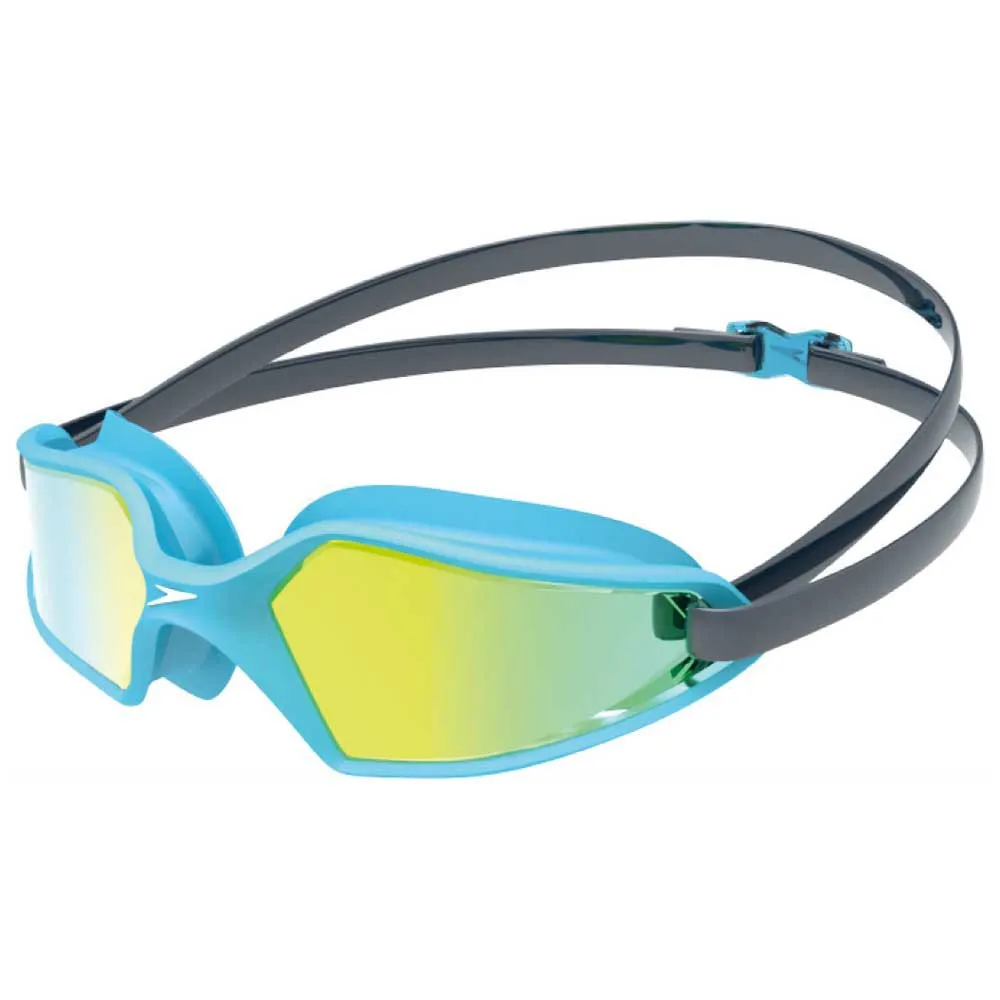 Speedo Hydropulse Junior Mirror Schwimmbrille, Navy / blue bay / gold yellow, One Size Speedo Hydropulse Junior Mirror Schwimmbrille, Navy / blue bay / gold yellow, One Size