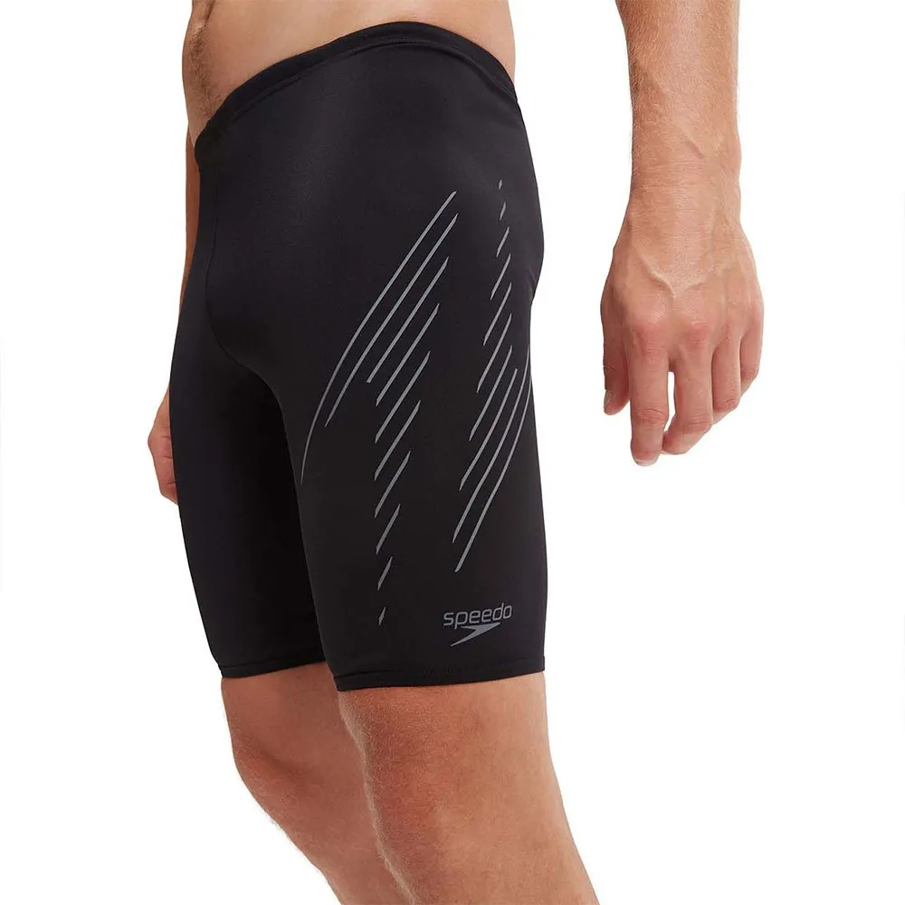 Speedo Hyper Boom Placement Jammer, Black / usa charcoal Speedo Hyper Boom Placement Jammer, Black / usa charcoal