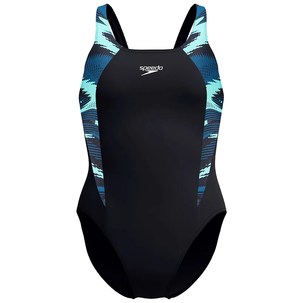 Speedo Hyperboom Splice Muscleback Badeanzug female, Dark teal, 36
