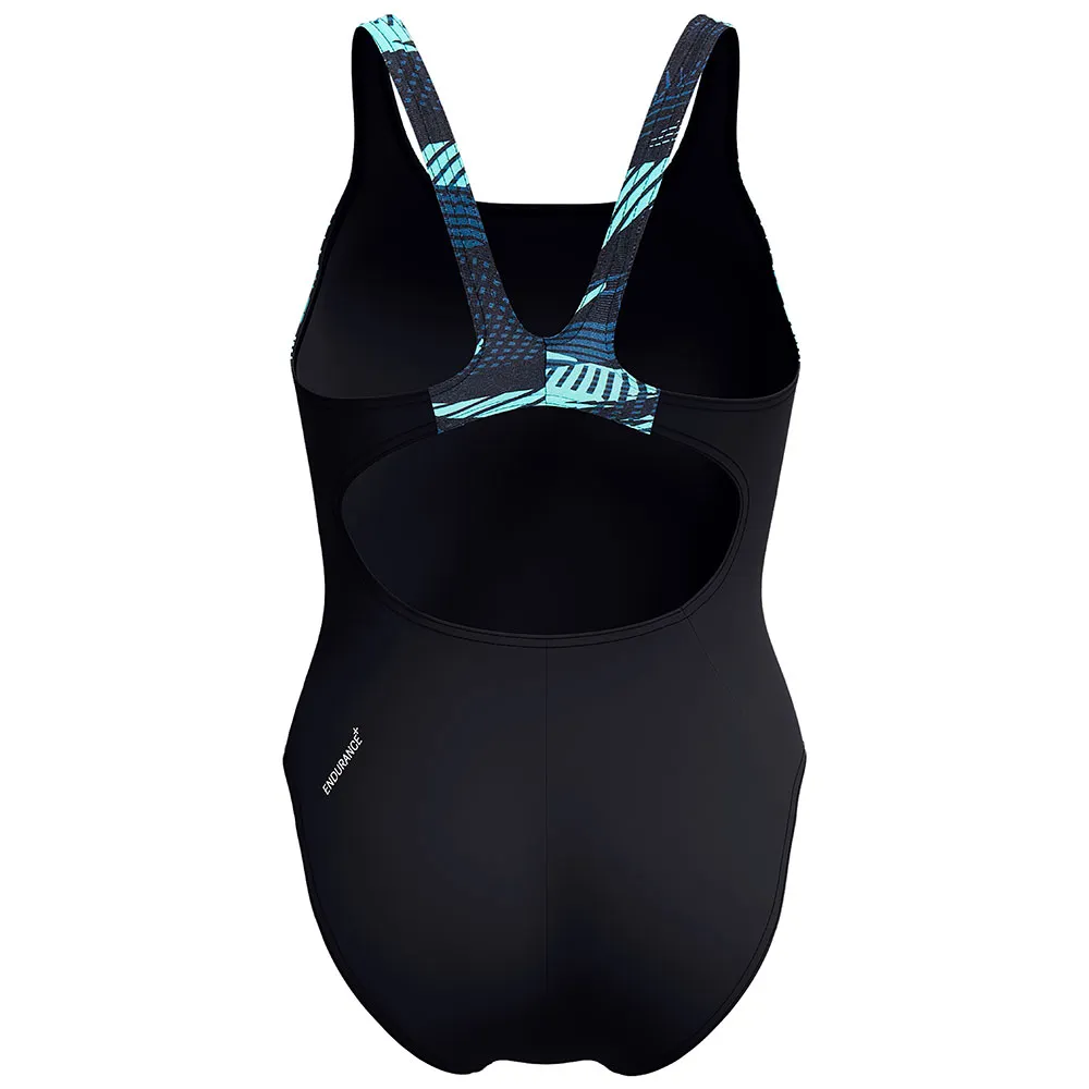 Speedo Hyperboom Splice Muscleback Badeanzug female, Dark teal, 36
