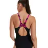 Speedo Hyperboom Splice Muscleback Eco Endurance+ Badeanzug female, Black / electric pink / ecstatic pink