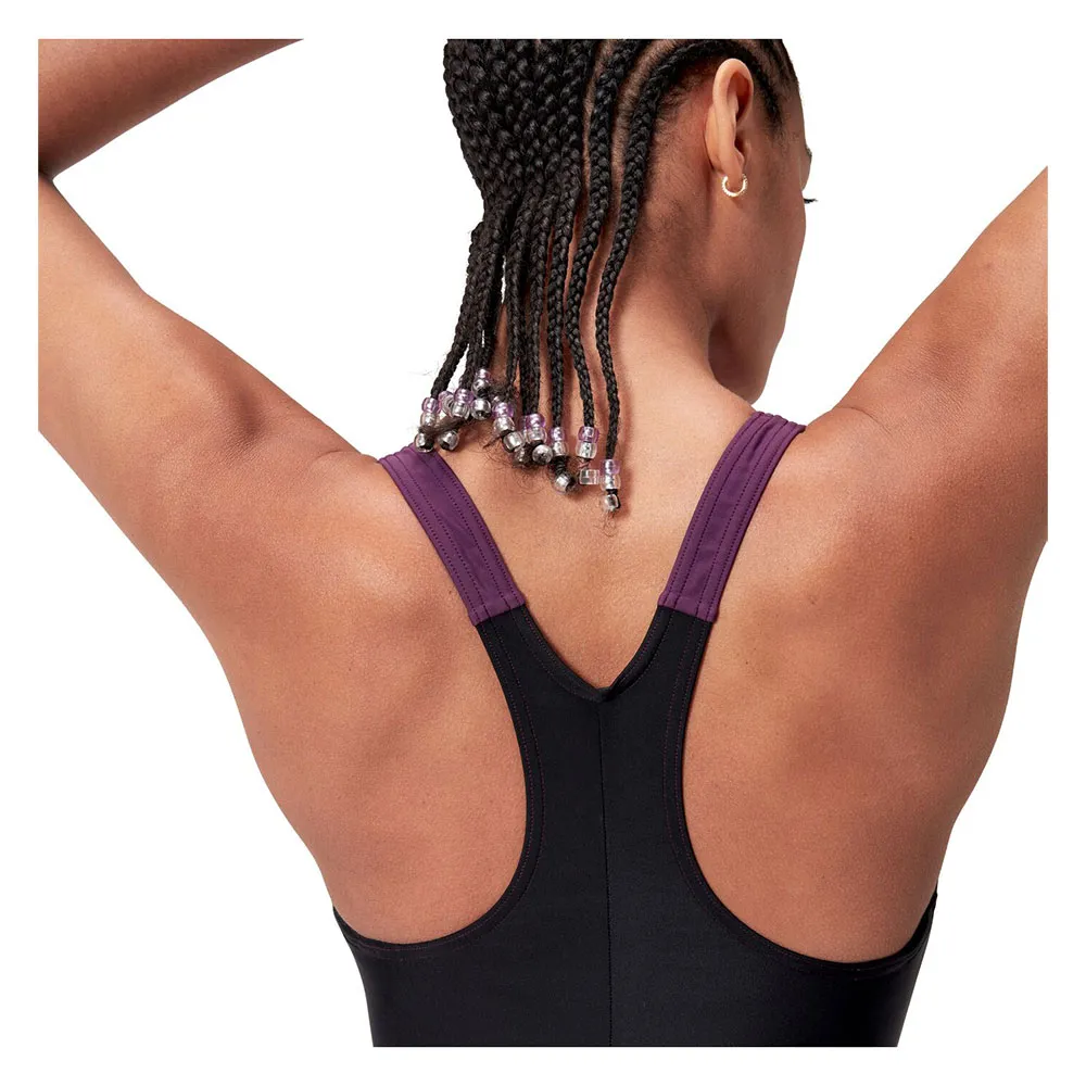 Speedo Hyperboom Splice Racerback Badeanzug female, Black / plum dandy Speedo Hyperboom Splice Racerback Badeanzug female, Black / plum dandy