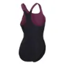 Speedo Hyperboom Splice Racerback Badeanzug female, Black / plum dandy