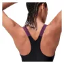Speedo Hyperboom Splice Racerback Badeanzug female, Black / plum dandy