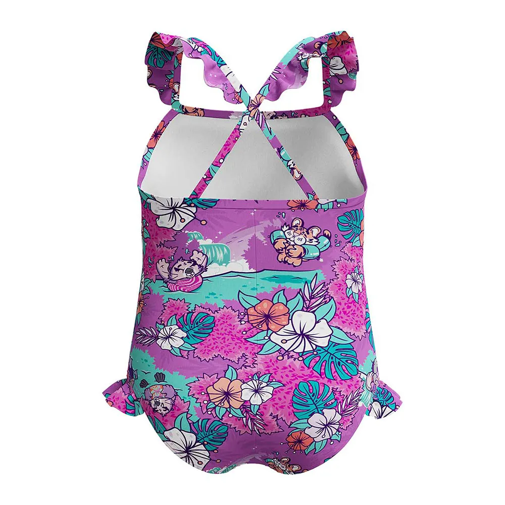 Speedo Learn To Swim Printed Frill Thinstrap Badeanzug