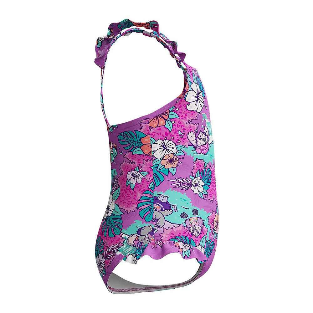 Speedo Learn To Swim Printed Frill Thinstrap Badeanzug