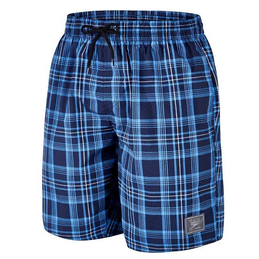 Speedo Line Check Yarn Dyed Leisure 18´´ Badeshorts, Navy / powder blue / fresh water / white Speedo Line Check Yarn Dyed Leisure 18´´ Badeshorts, Navy / powder blue / fresh water / white
