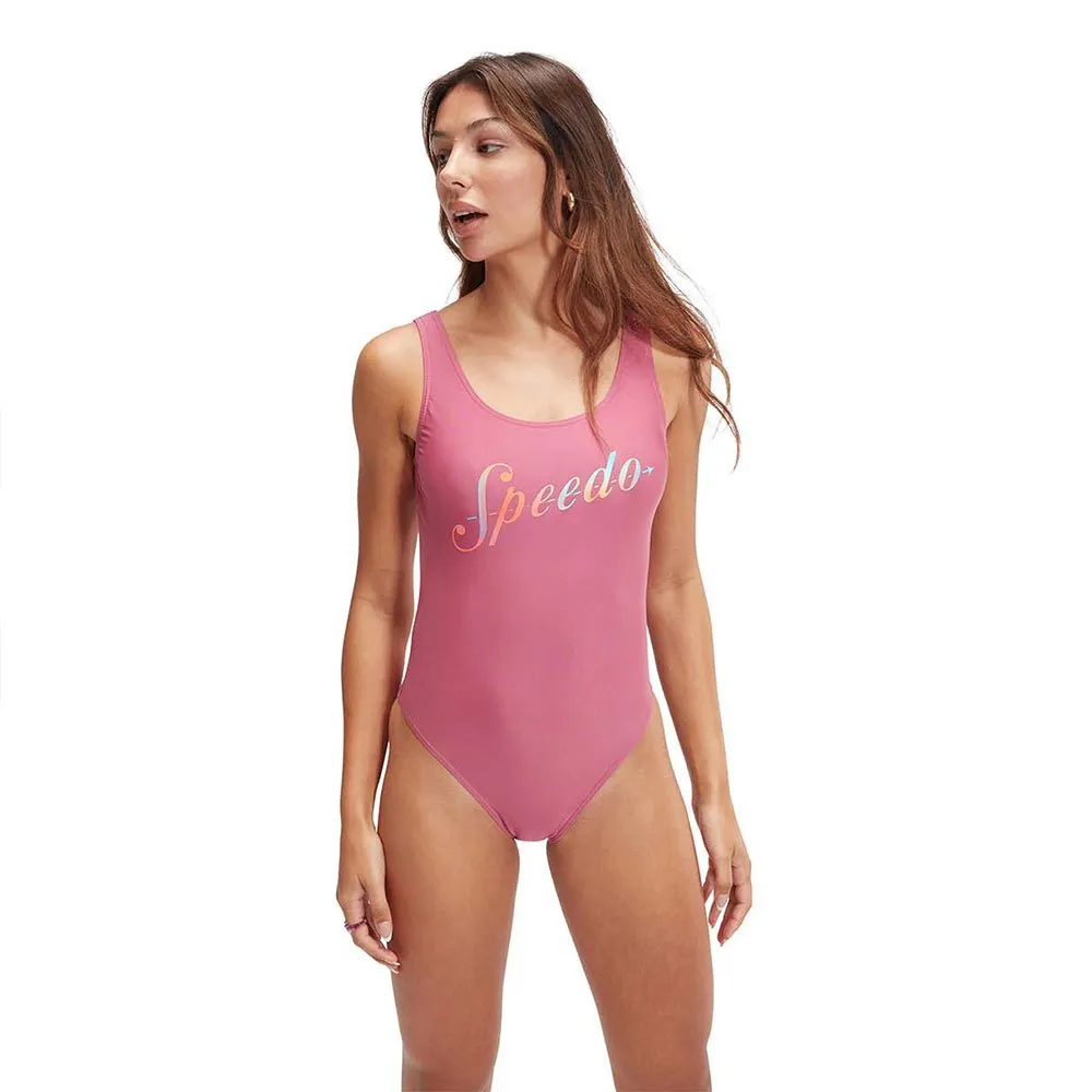 Speedo Logo Deep U-back Badeanzug Speedo Logo Deep U-back Badeanzug