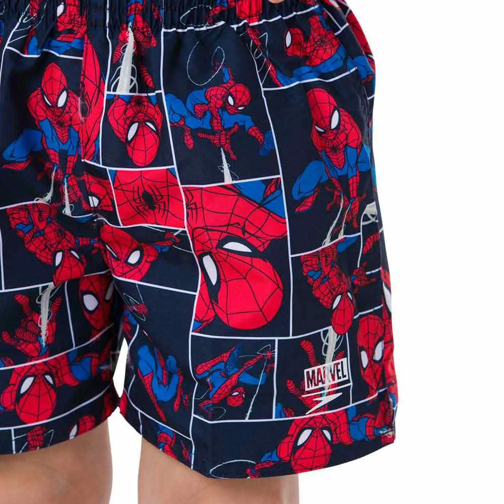 Speedo Marvel Spiderman 11´´ Badeshorts male, Navy / lava red / neon blue, 12-24MON