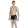 Speedo Monogram Badehose Boxer, Black / global gold