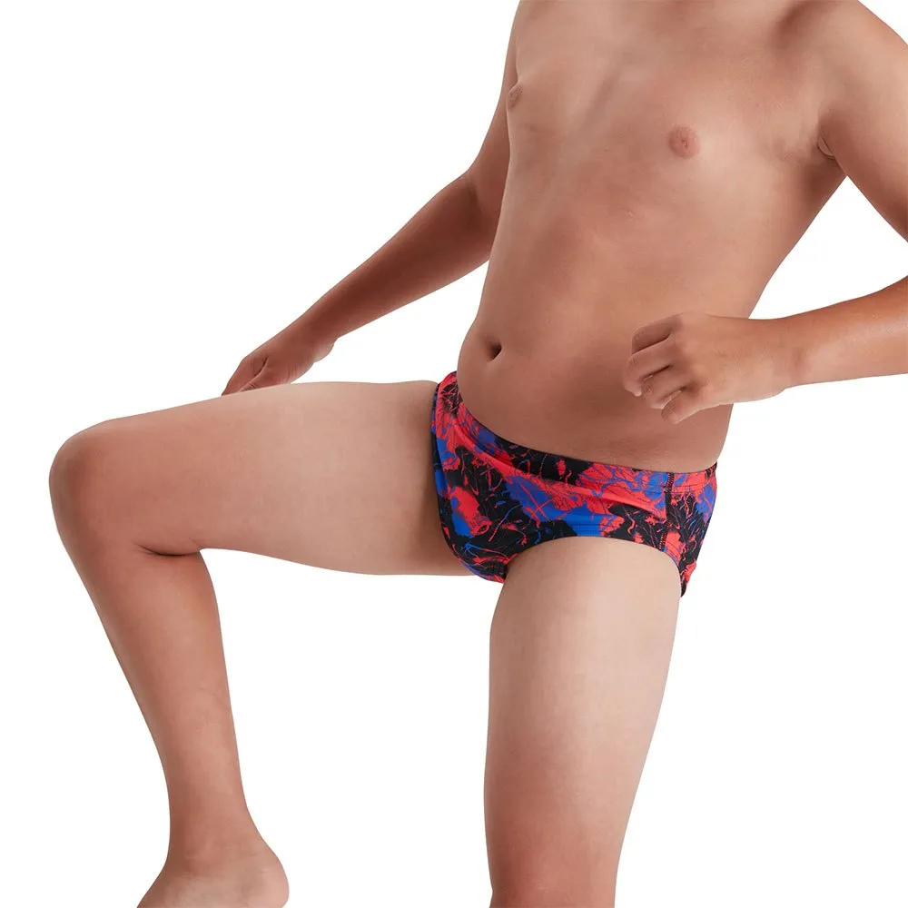 Speedo Mosh Pit Allover 6.5 Cm Badeslip male, Black / lava red / blue flame, 13-14Y Speedo Mosh Pit Allover 6.5 Cm Badeslip male, Black / lava red / blue flame, 13-14Y