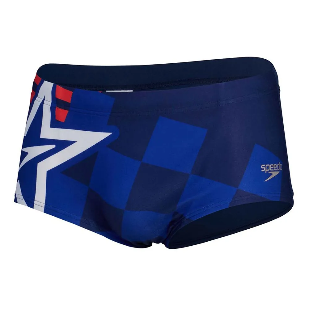 Speedo Placement Digital 17 Cm Badeslip, Cerulean blue / true cobalt / watermelon / white Speedo Placement Digital 17 Cm Badeslip, Cerulean blue / true cobalt / watermelon / white