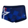 Speedo Placement Digital 17 Cm Badeslip, Cerulean blue / true cobalt / watermelon / white