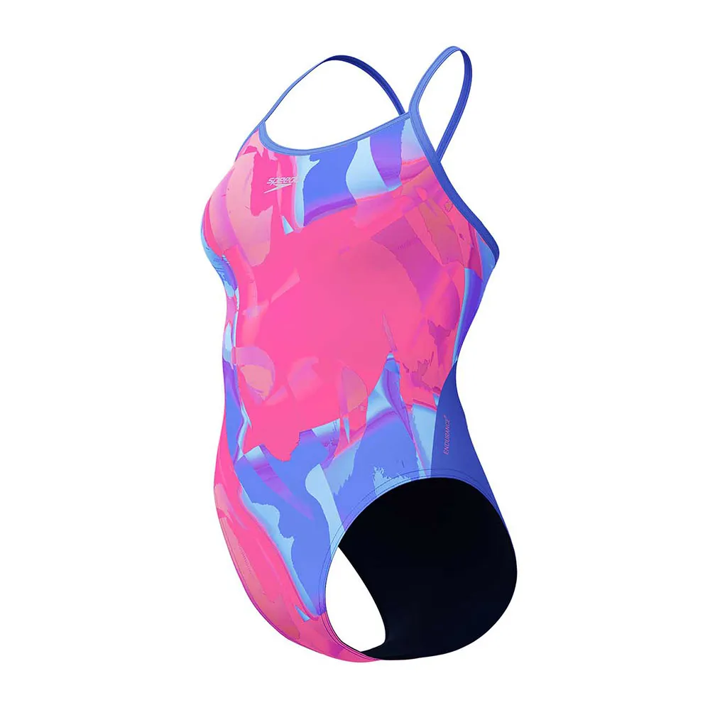 Speedo Placement Digital Turnback Badeanzug female Speedo Placement Digital Turnback Badeanzug female