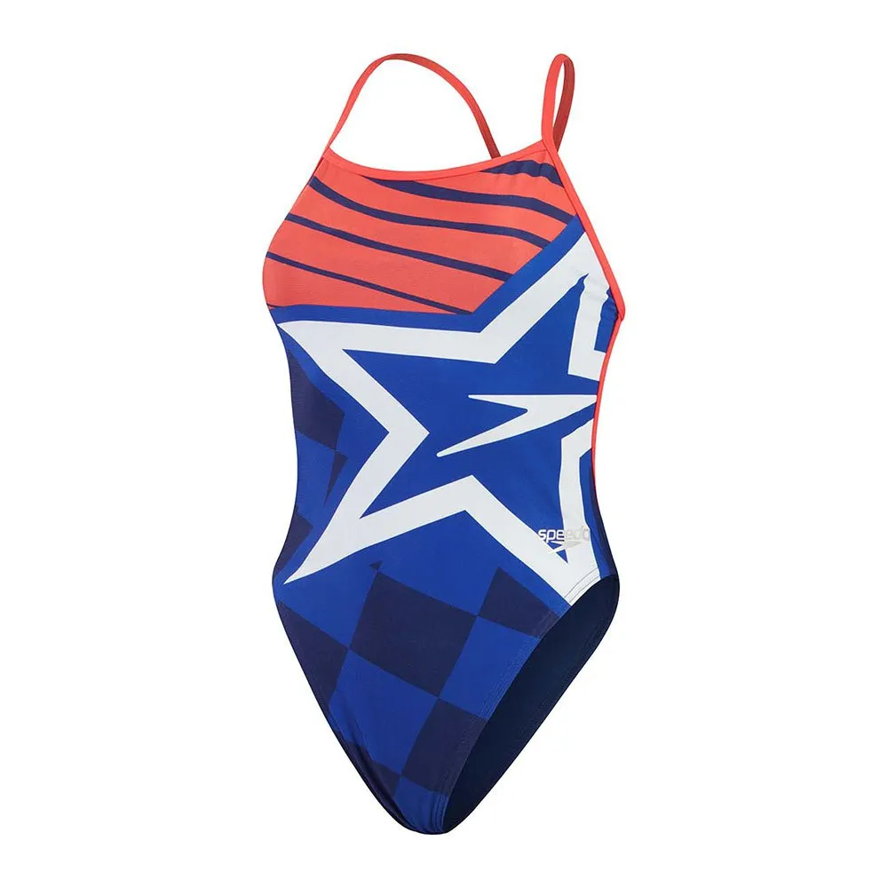 Speedo Placement Digital Vback Badeanzug Speedo Placement Digital Vback Badeanzug