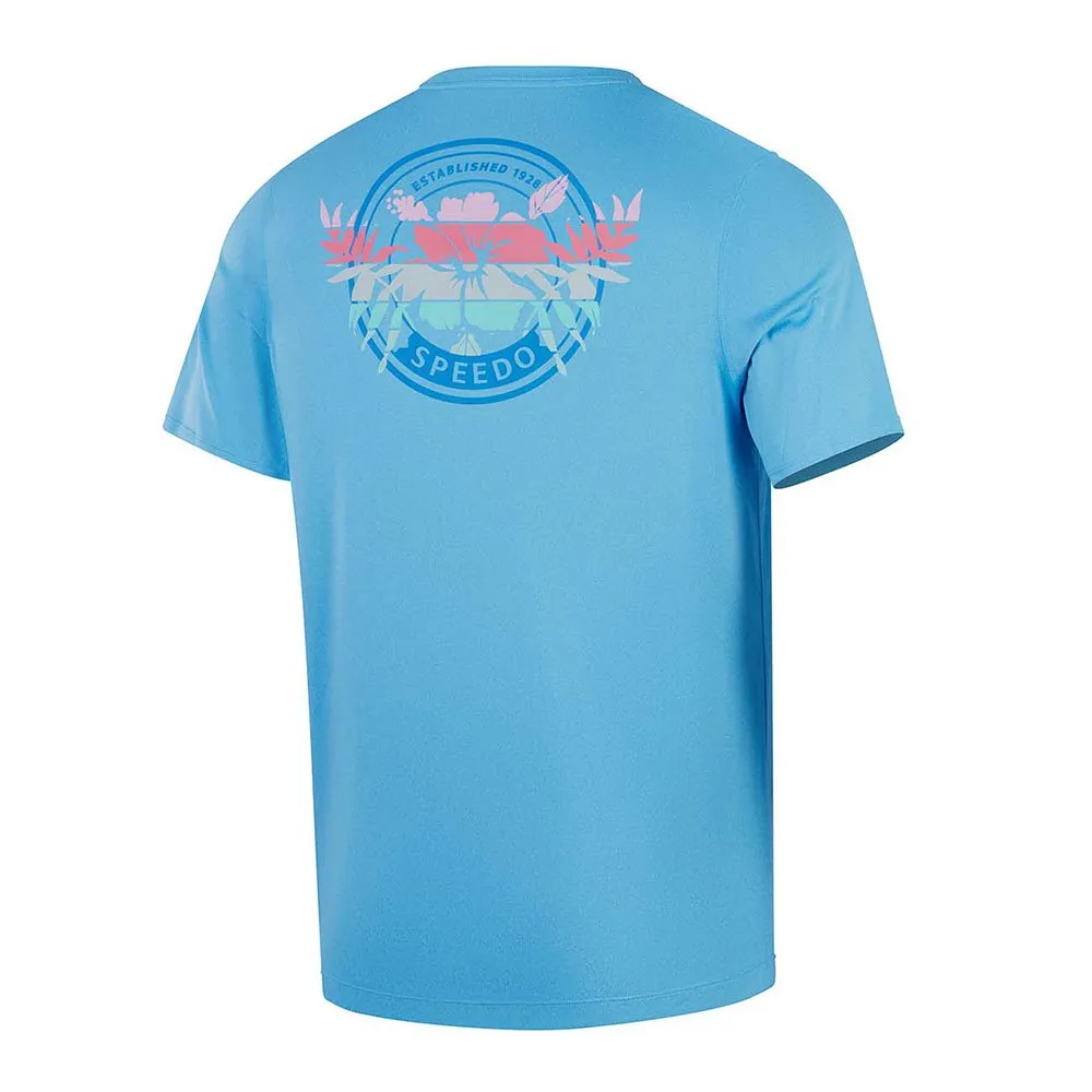 Speedo Printed Uv-schutz T-shirt Mit Kurzen ärmeln, Tranquil blue, M Speedo Printed Uv-schutz T-shirt Mit Kurzen ärmeln, Tranquil blue, M