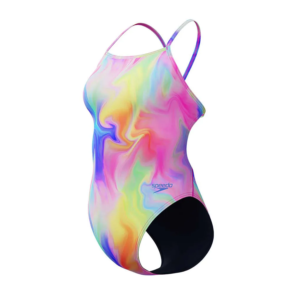 Speedo Printed V-back Badeanzug