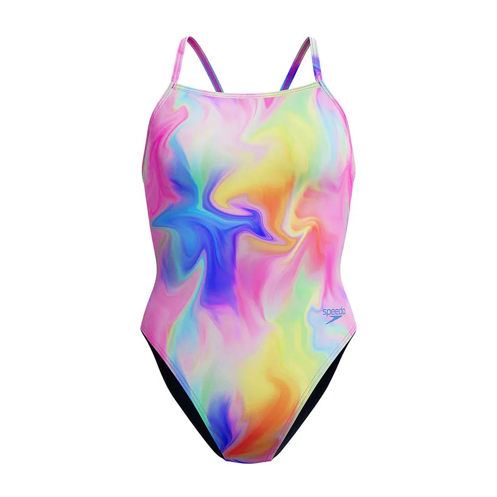 Speedo Printed V-back Badeanzug