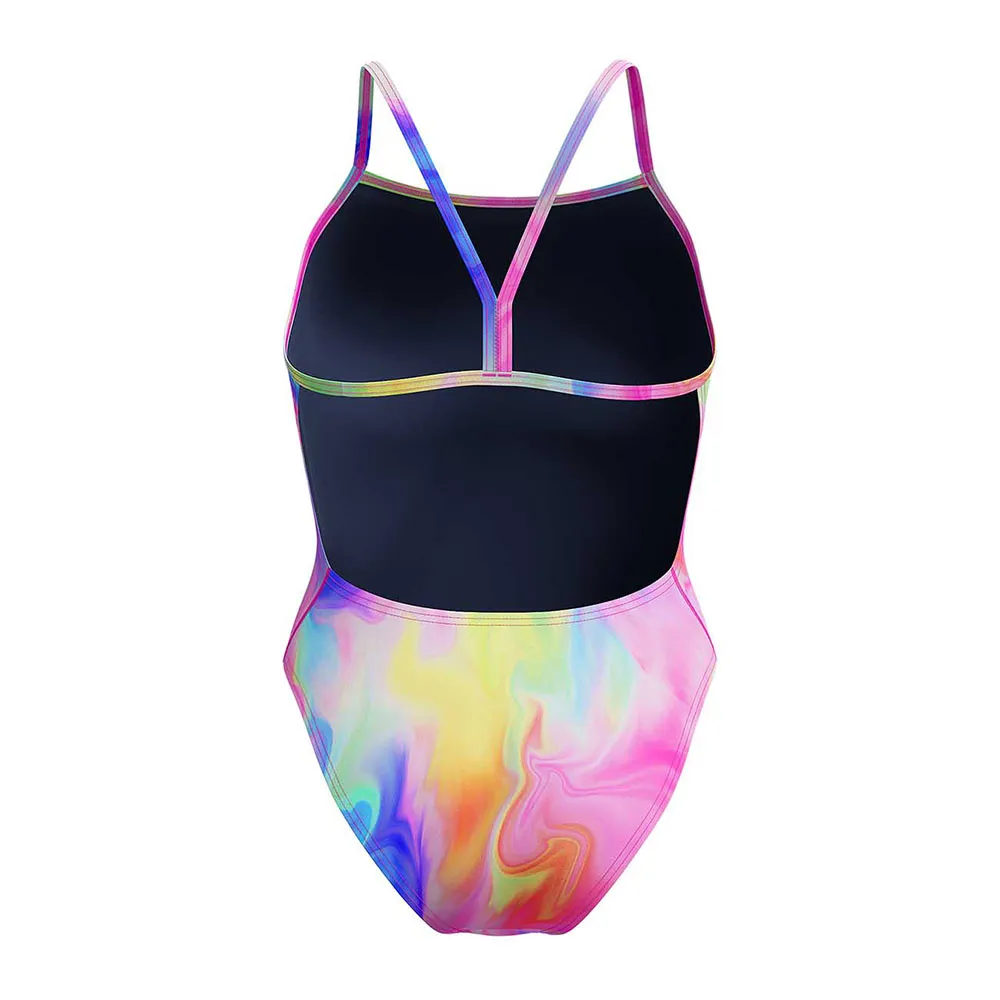 Speedo Printed V-back Badeanzug