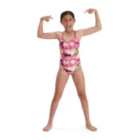 Speedo Punk Floral Lane Line Back Allover Endurance Badeanzug female