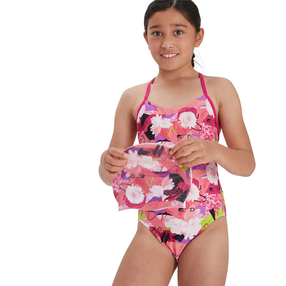Speedo Punk Floral Lane Line Back Allover Endurance Badeanzug female Speedo Punk Floral Lane Line Back Allover Endurance Badeanzug female