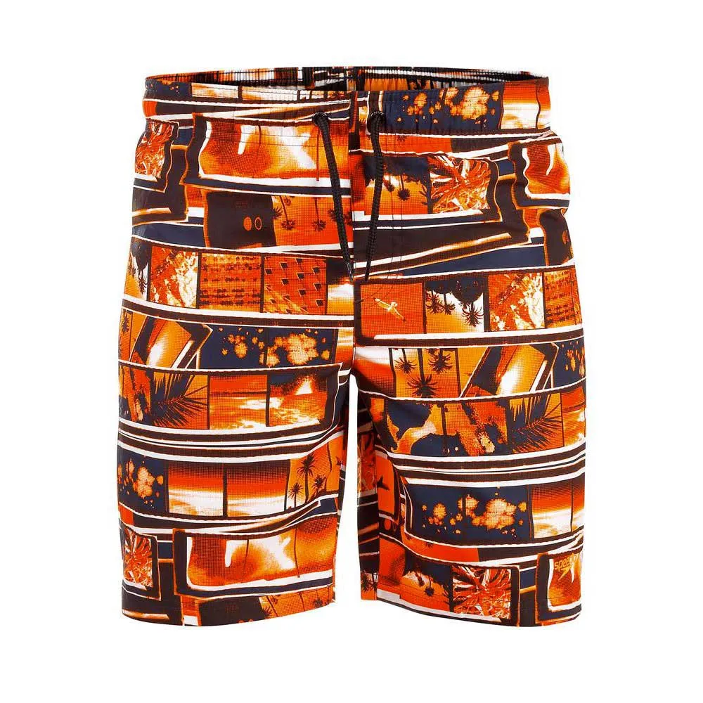 Speedo Shantytown Printed Leisure 17´´ Badeshorts, Navy / peel / fluo orange / white, 8-9Y Speedo Shantytown Printed Leisure 17´´ Badeshorts, Navy / peel / fluo orange / white, 8-9Y