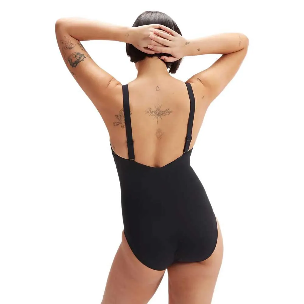 Speedo Shaping Amberglow Printed Badeanzug female, Black / usa charcoal / white Speedo Shaping Amberglow Printed Badeanzug female, Black / usa charcoal / white
