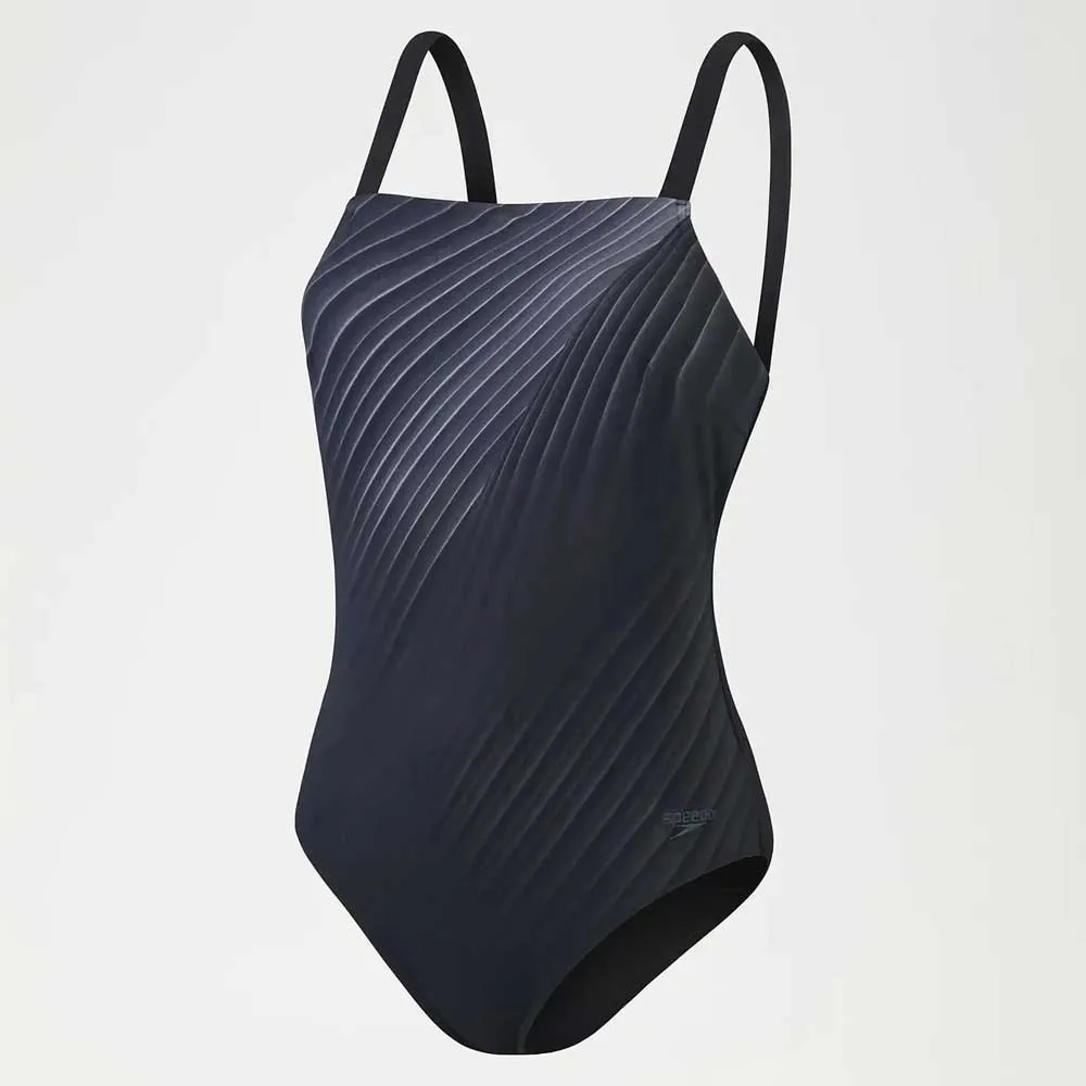 Speedo Shaping Amberglow Printed Badeanzug female, Black / usa charcoal / white Speedo Shaping Amberglow Printed Badeanzug female, Black / usa charcoal / white
