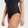 Speedo Shaping Amberglow Printed Badeanzug female, Black / usa charcoal / white