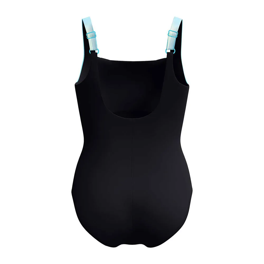 Speedo Shaping Lunalustre Printed Badeanzug female, Arctic glass