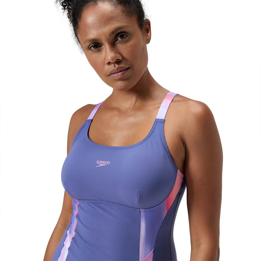 Speedo Shaping Printed Splice Badeanzug female