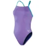Speedo Solid Lattice-back Badeanzug female, Miami lilac / aquarium