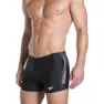 Speedo Sports Logo Panel Badehose Boxer, Black / white