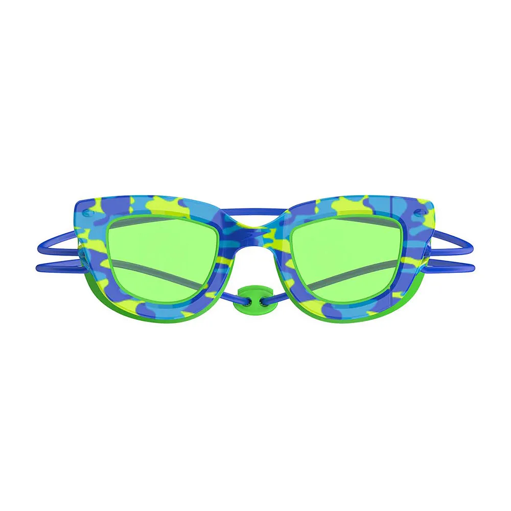Speedo Sunny G Pop Seasiders Print Kinderschwimmbrille, Speedo blue camo / jello green, One Size Speedo Sunny G Pop Seasiders Print Kinderschwimmbrille, Speedo blue camo / jello green, One Size