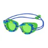 Speedo Sunny G Pop Seasiders Print Kinderschwimmbrille, Speedo blue camo / jello green, One Size