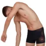 Speedo Tech Placement Badehose Boxer, Speedo black / psycho red