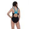 Speedo Tech Placement Muscleback Badeanzug female, Black / pool, 5-6Y