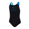 Speedo Tech Placement Muscleback Badeanzug female, Black / pool, 5-6Y