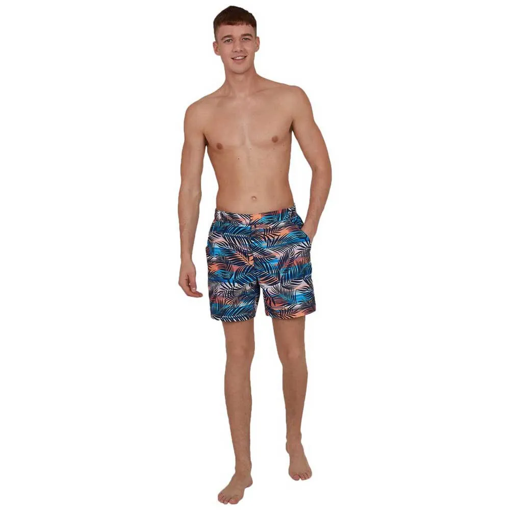 Speedo Vintage Paradise 16´´ Badeshorts, True navy / mango / sky blue Speedo Vintage Paradise 16´´ Badeshorts, True navy / mango / sky blue