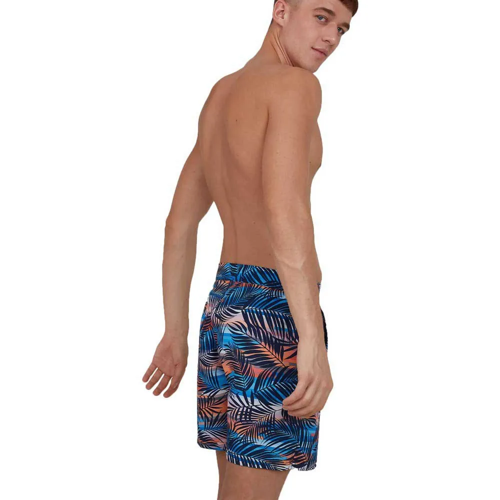 Speedo Vintage Paradise 16´´ Badeshorts, True navy / mango / sky blue Speedo Vintage Paradise 16´´ Badeshorts, True navy / mango / sky blue