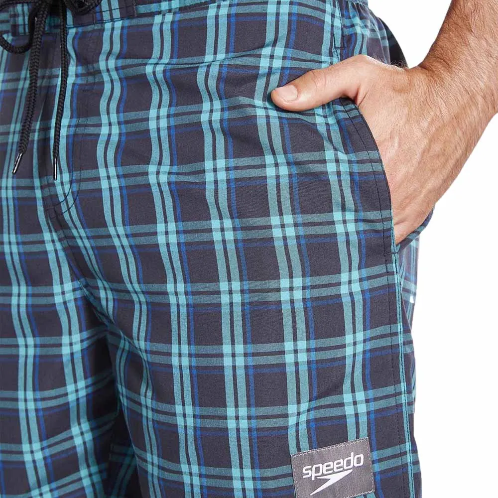 Speedo Yd Check Leisure 18´´ Badeshorts male, Grey / blue Speedo Yd Check Leisure 18´´ Badeshorts male, Grey / blue