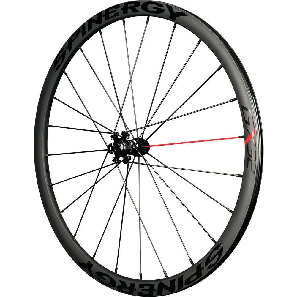 Spinergy Gxx 700c Cl Disc Tubeless Gravel-vorderrad, Black, 12 x 100mm Spinergy Gxx 700c Cl Disc Tubeless Gravel-vorderrad, Black, 12 x 100mm
