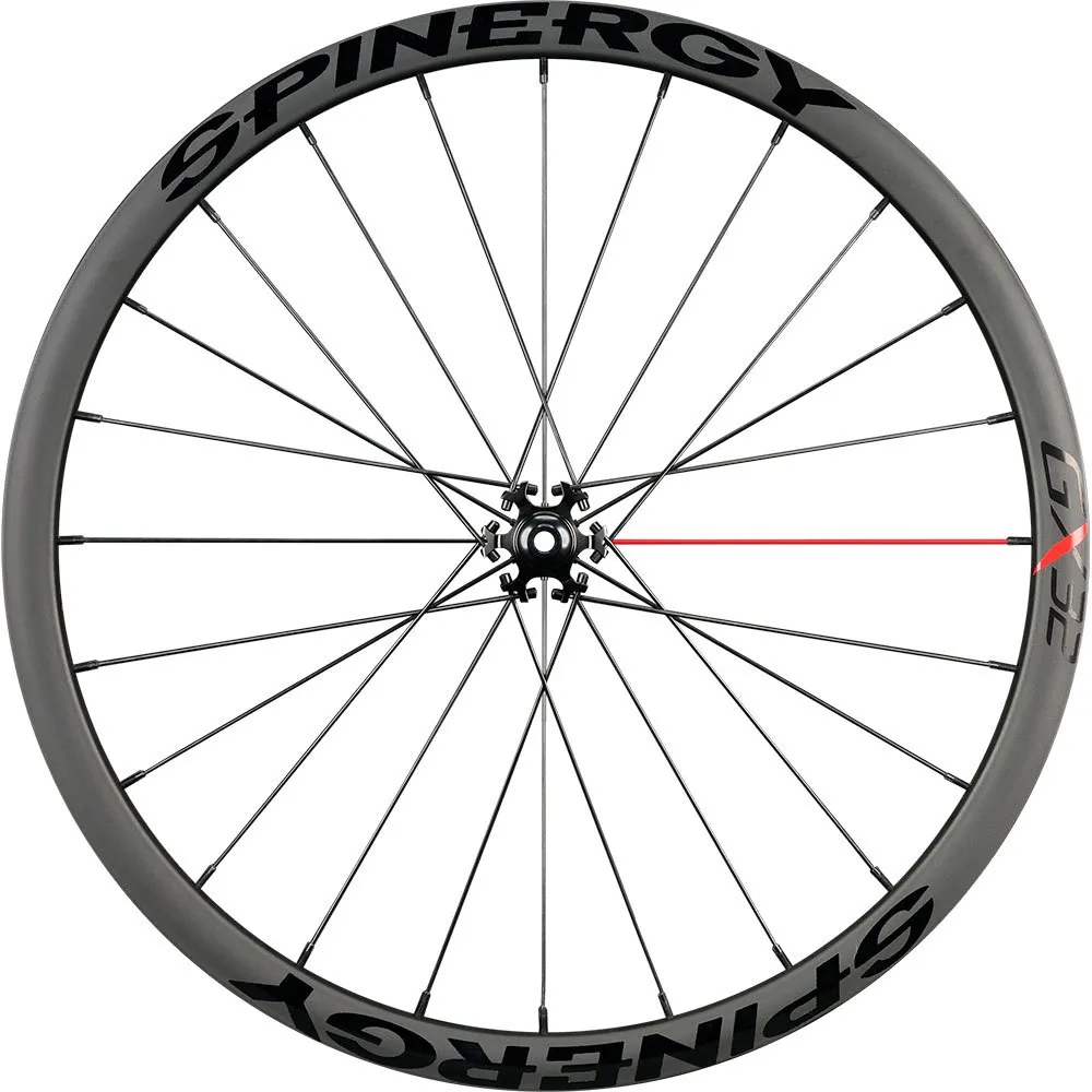 Spinergy Gxx 700c Cl Disc Tubeless Gravel-vorderrad, Black, 12 x 100mm Spinergy Gxx 700c Cl Disc Tubeless Gravel-vorderrad, Black, 12 x 100mm