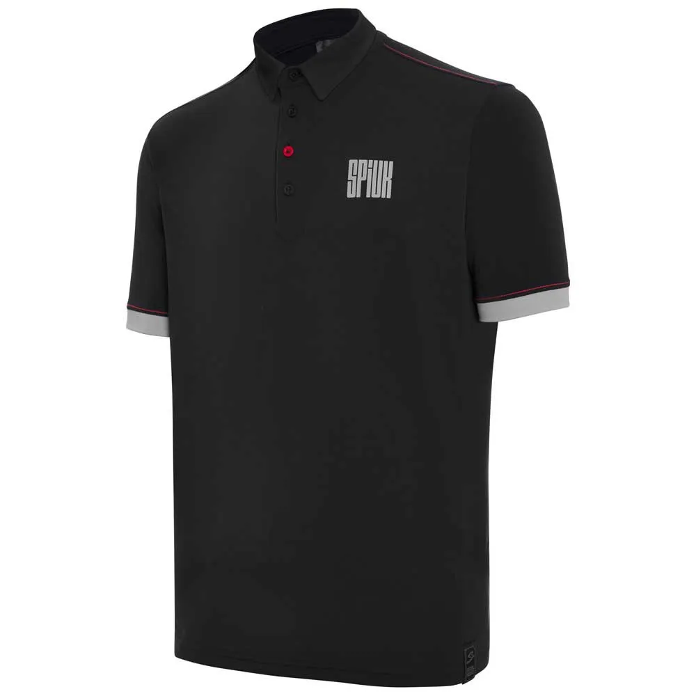 Spiuk Ride Kurzarm-poloshirt, Black, XL