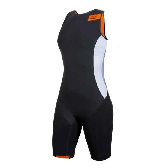 Spiuk Sprint ärmelloser Triathlonanzug female, Black / orange Spiuk Sprint ärmelloser Triathlonanzug female, Black / orange
