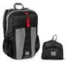 Spokey Hidden Peak 18l Rucksack, Black / red