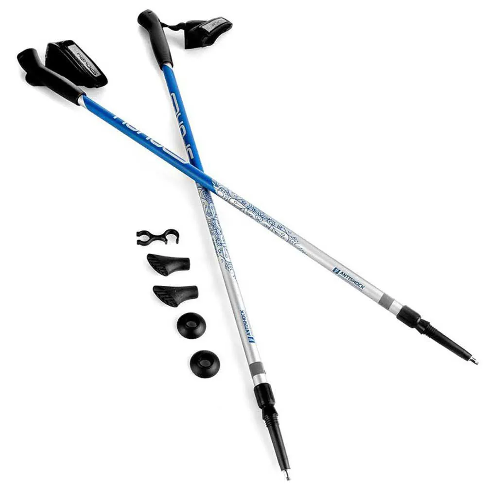Spokey Meadow Stöcke, Silver / black, 105-140cm Spokey Meadow Stöcke, Silver / black, 105-140cm