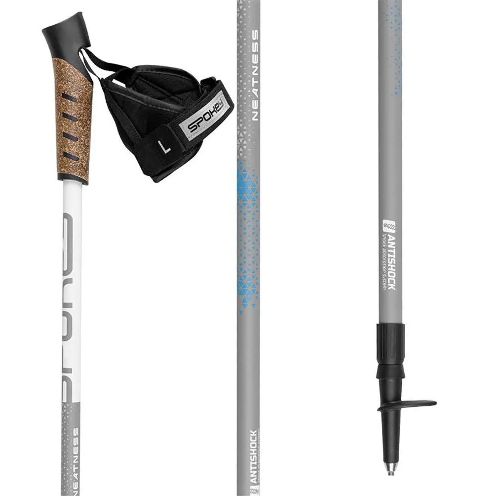 Spokey Neatness Ii Stöcke, White / grey / blue, 105-140cm Spokey Neatness Ii Stöcke, White / grey / blue, 105-140cm