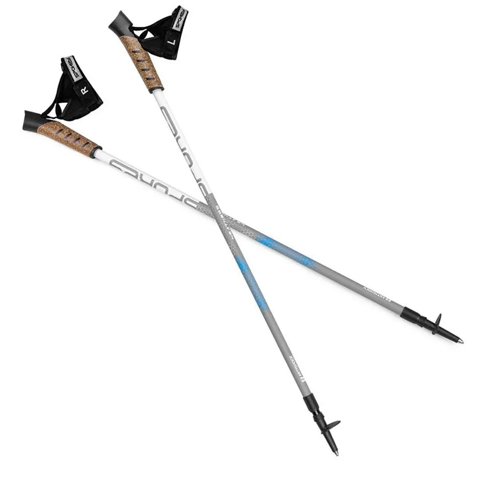 Spokey Neatness Ii Stöcke, White / grey / blue, 105-140cm Spokey Neatness Ii Stöcke, White / grey / blue, 105-140cm