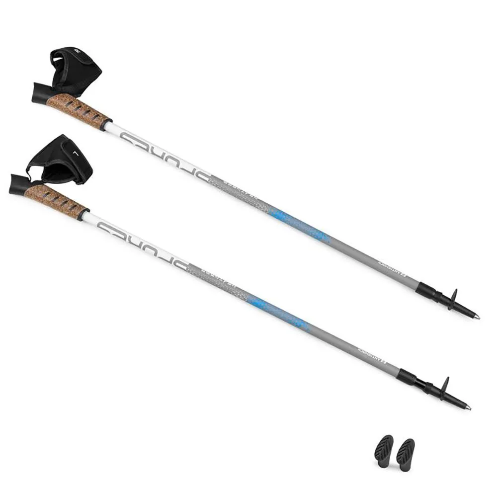 Spokey Neatness Ii Stöcke, White / grey / blue, 105-140cm Spokey Neatness Ii Stöcke, White / grey / blue, 105-140cm